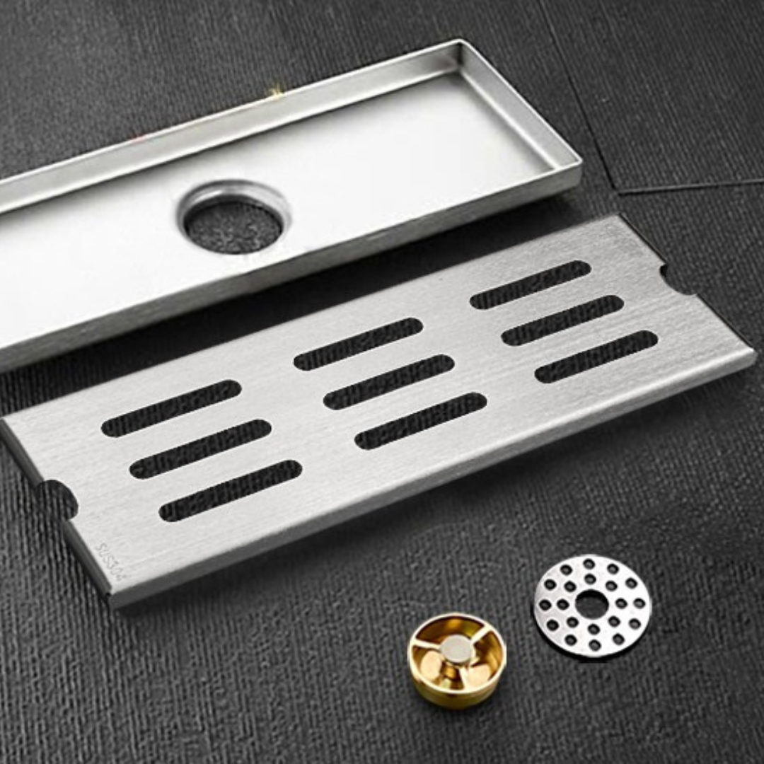 thoát sàn dài chống mùi 100x300 inox